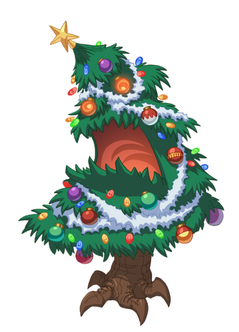 how to put together the christmas tree in monster legends